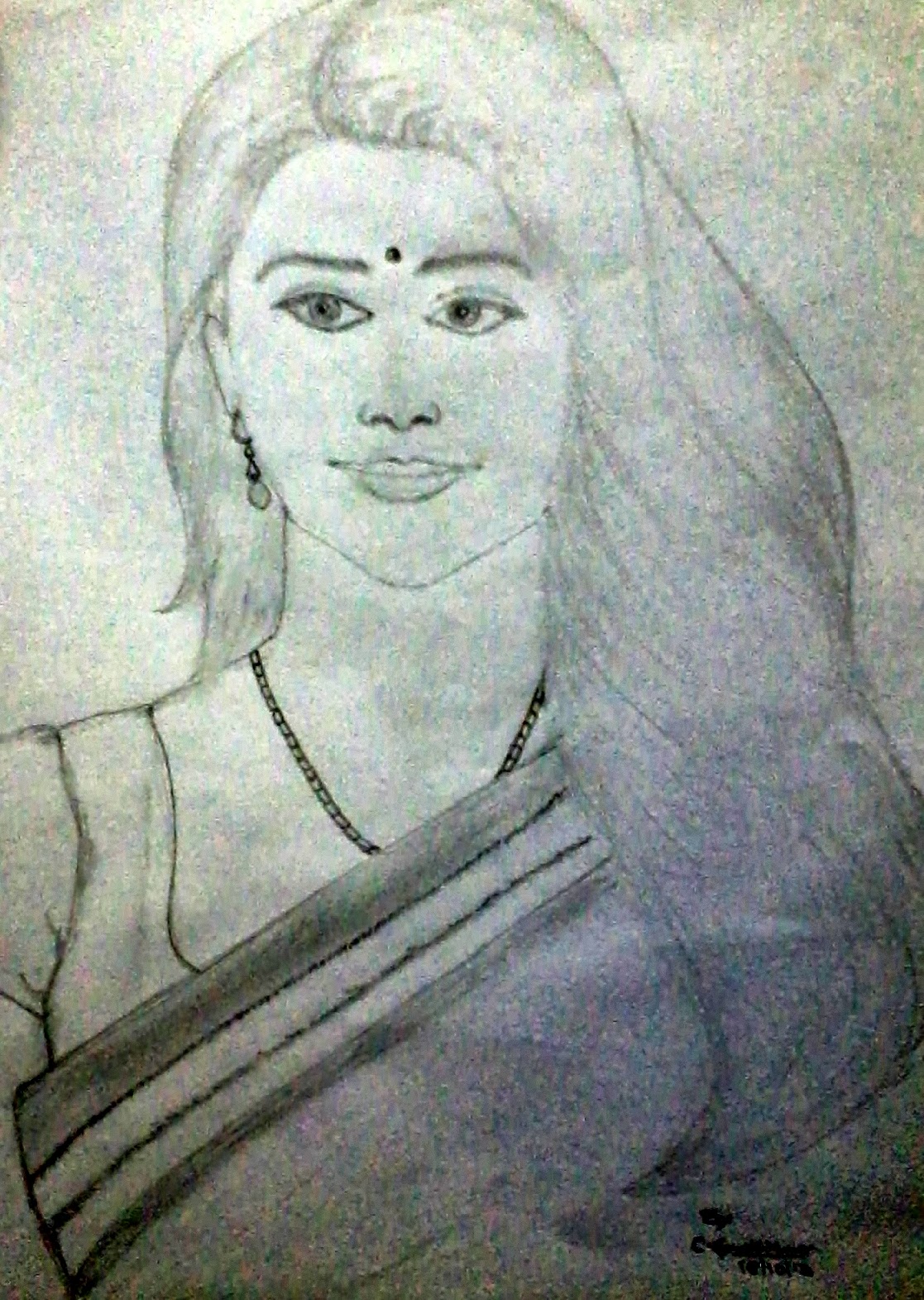 1117x1571 Traditional Sketching Face Upclose - Traditional Sketches