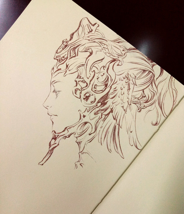 630x732 Tatiana Kirgetova - Traditional Sketches