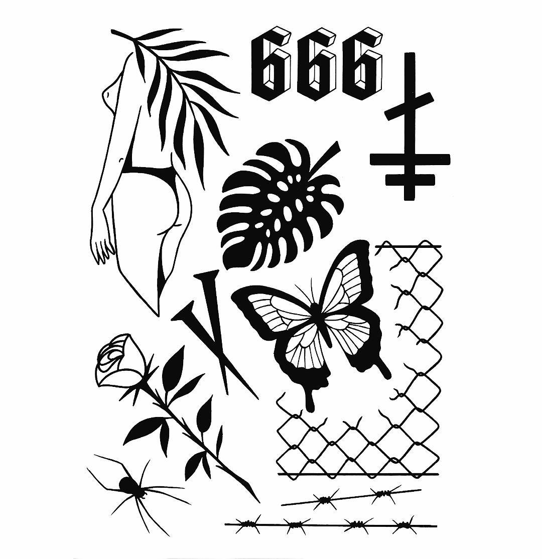 1080x1114 Artvandelay - Traditional Tattoo Sketch