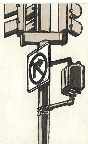 300x488 Sf Traffic Lights Art Of Julie Meridian - Traffic Light Sketch