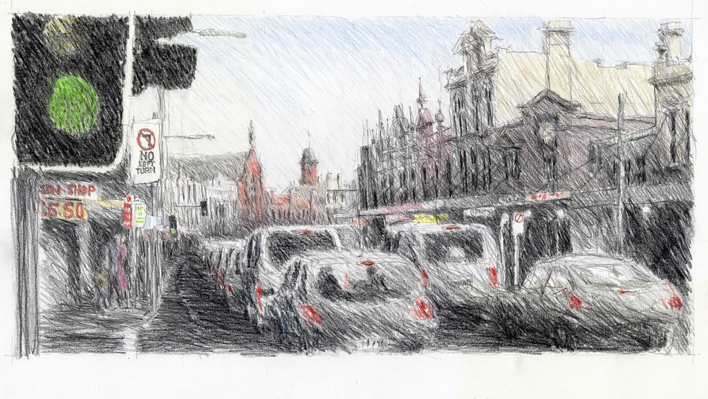 1024x577 King St - Traffic Sketch