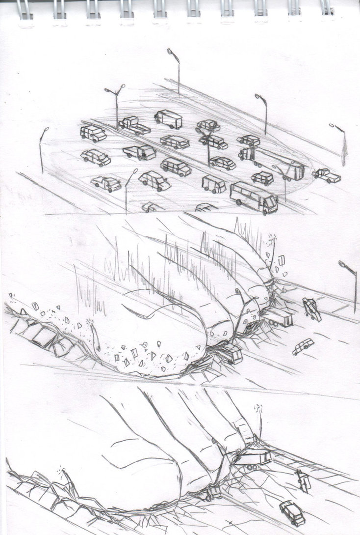 734x1089 Sketch 26 - Traffic Sketch