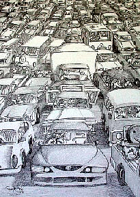 Traffic Sketch at PaintingValley.com | Explore collection of Traffic Sketch