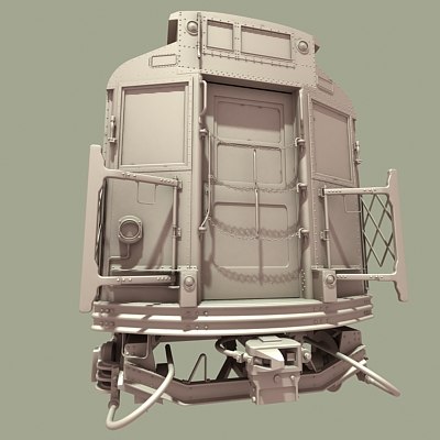 400x400 3d Subway Train Car - Train Car Sketch