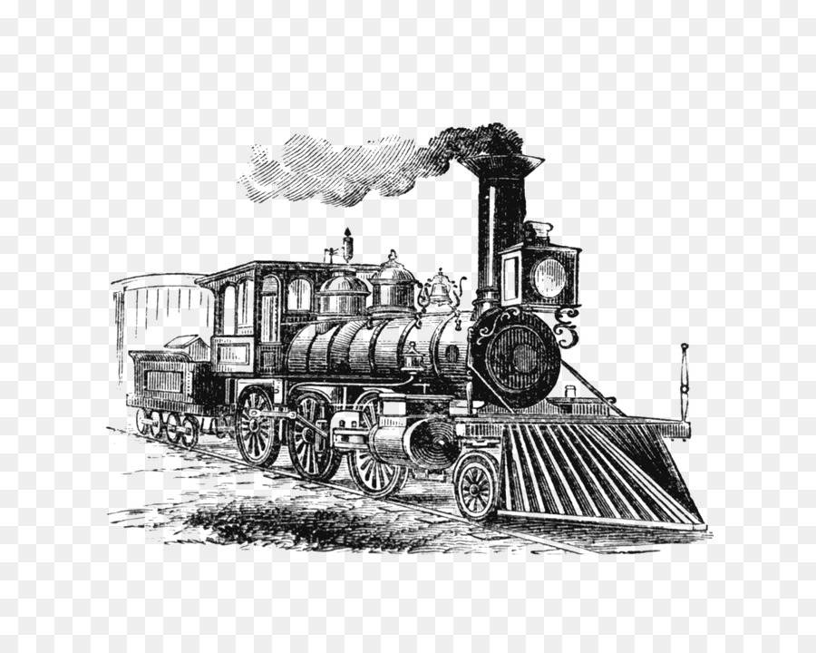900x720 Train Rail Transport Steam Locomotive Drawing - Train Engine Sketch