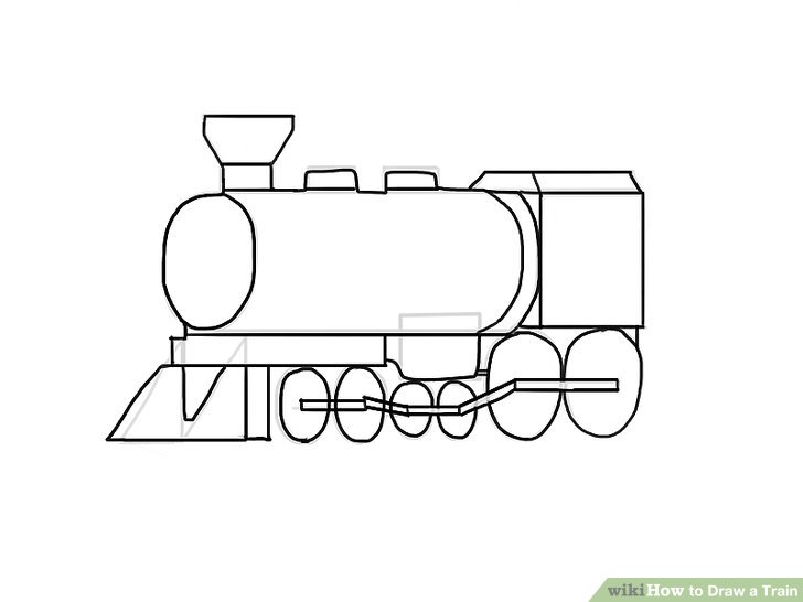 headon train sketch