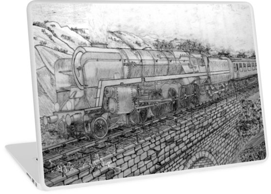 558x400 My Pencil Drawing Of The Last Of The British Rail Steam - Train Pencil Sketch