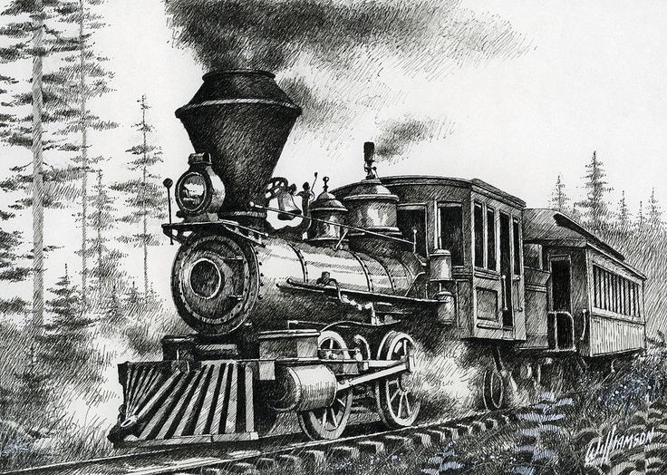 736x524 Train Drawing, Pencil, Sketch, Colorful, Realistic Art Images - Train Pencil Sketch