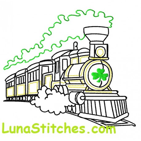 458x458 Sketch Train Shamrock - Train Sketch