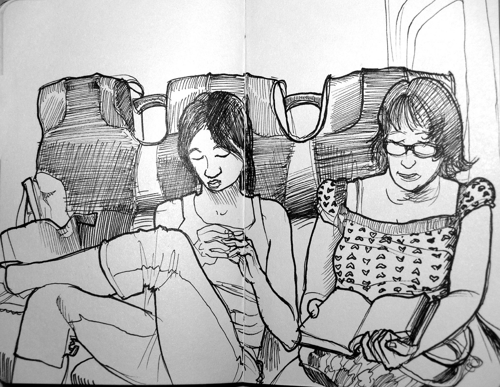 1024x793 Ny Train Sketch Paul Heaston - Train Sketch