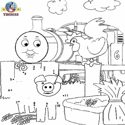 400x400 The Number Train - Train Sketch For Kids