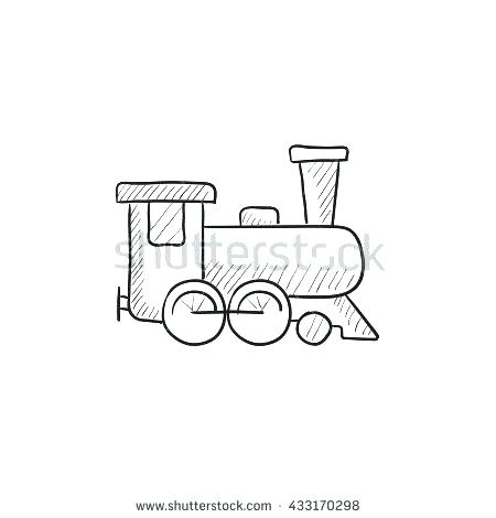 450x470 Cardboard Coloring Train How To Draw And Color Rainbow Train And - Train Sketch For Kids