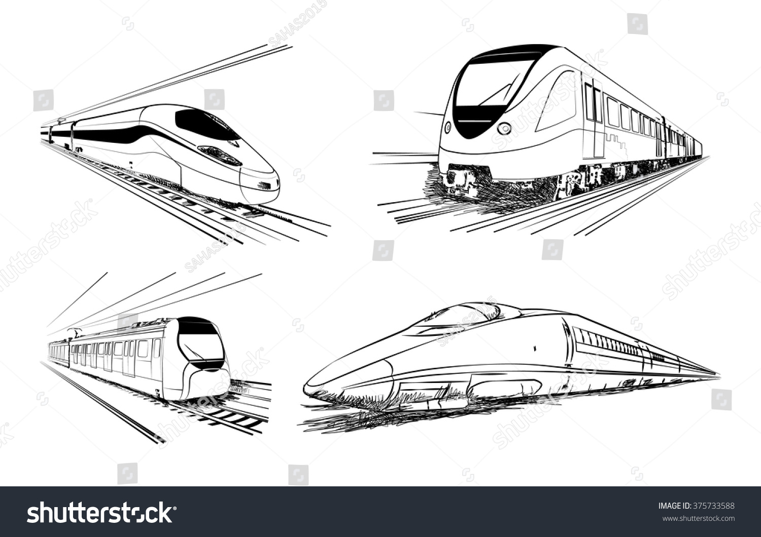train sketch pad