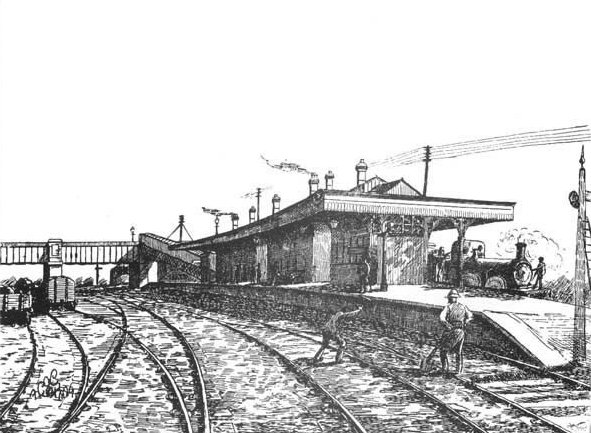 591x433 Ossett Pictures - Train Station Sketch