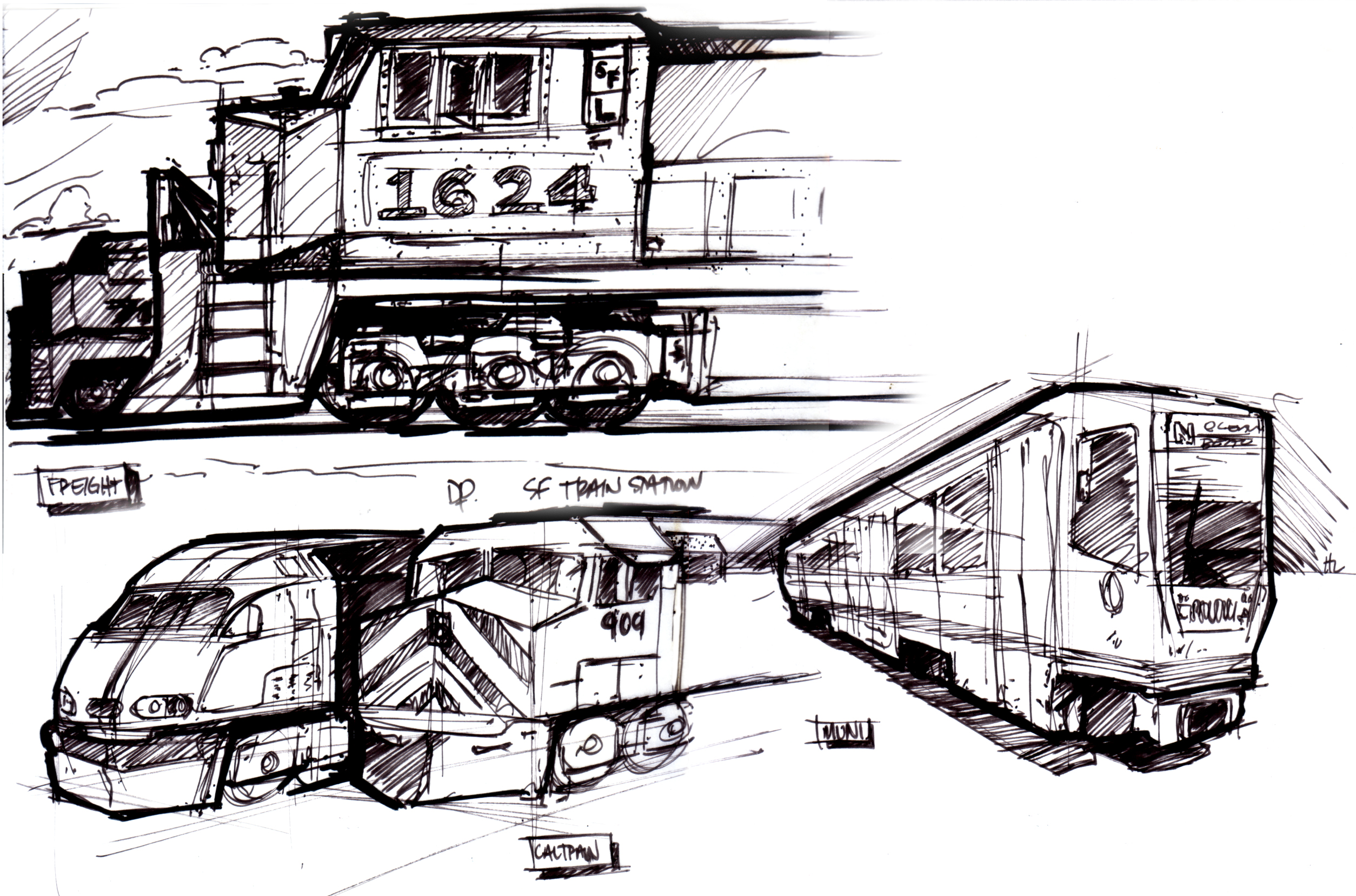 2508x1659 Sf Train Station Lineweights - Train Station Sketch