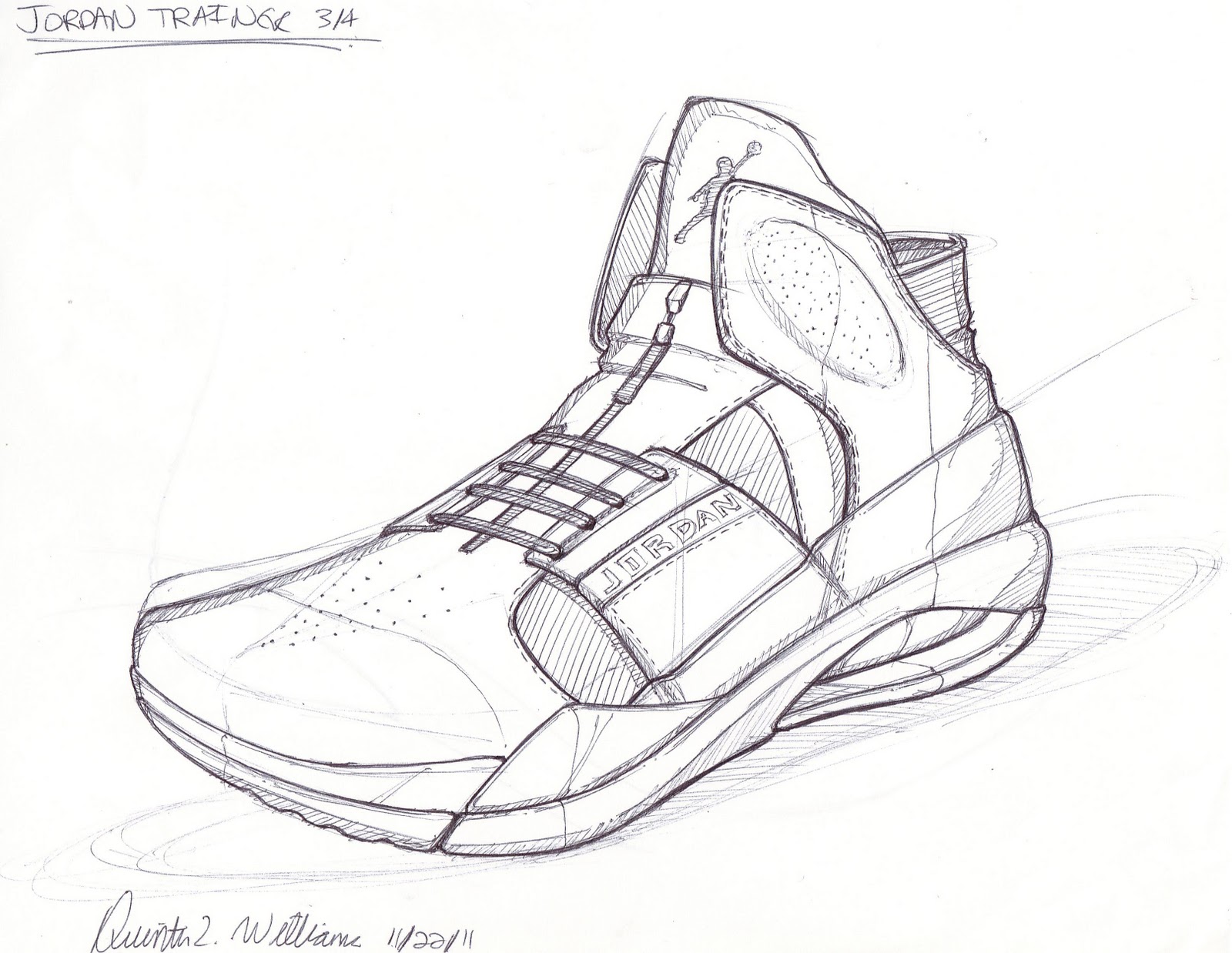 1600x1238 Q. Designs Jordan Trainer Concept - Trainer Sketch
