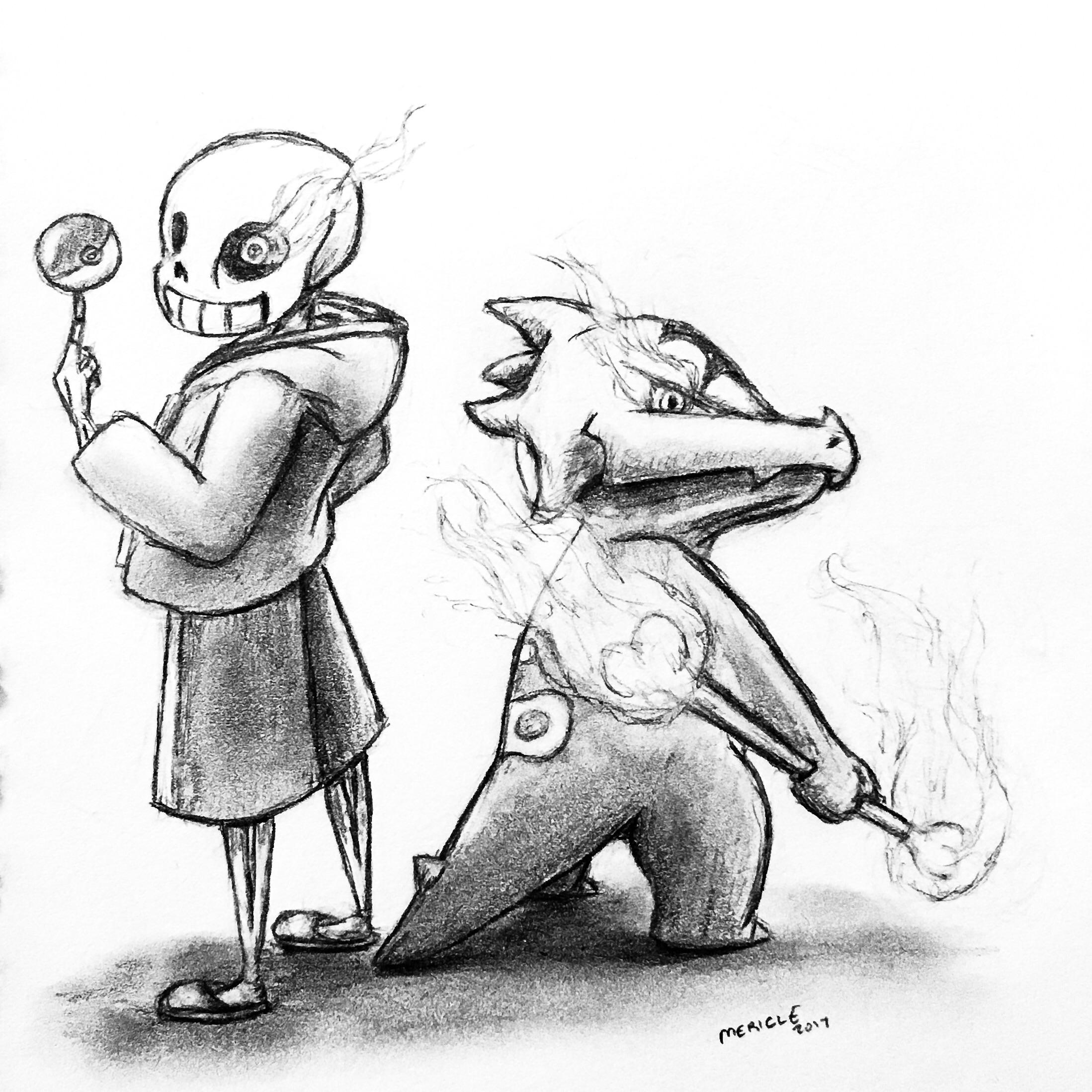 2197x2197 Trainer Sans Wants To Battle! (My Fan Art) - Trainer Sketch