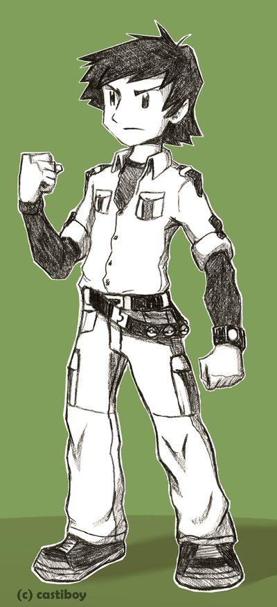 400x875 Pokemon Trainer Pencil Sketch By Castiboy - Trainer Sketch