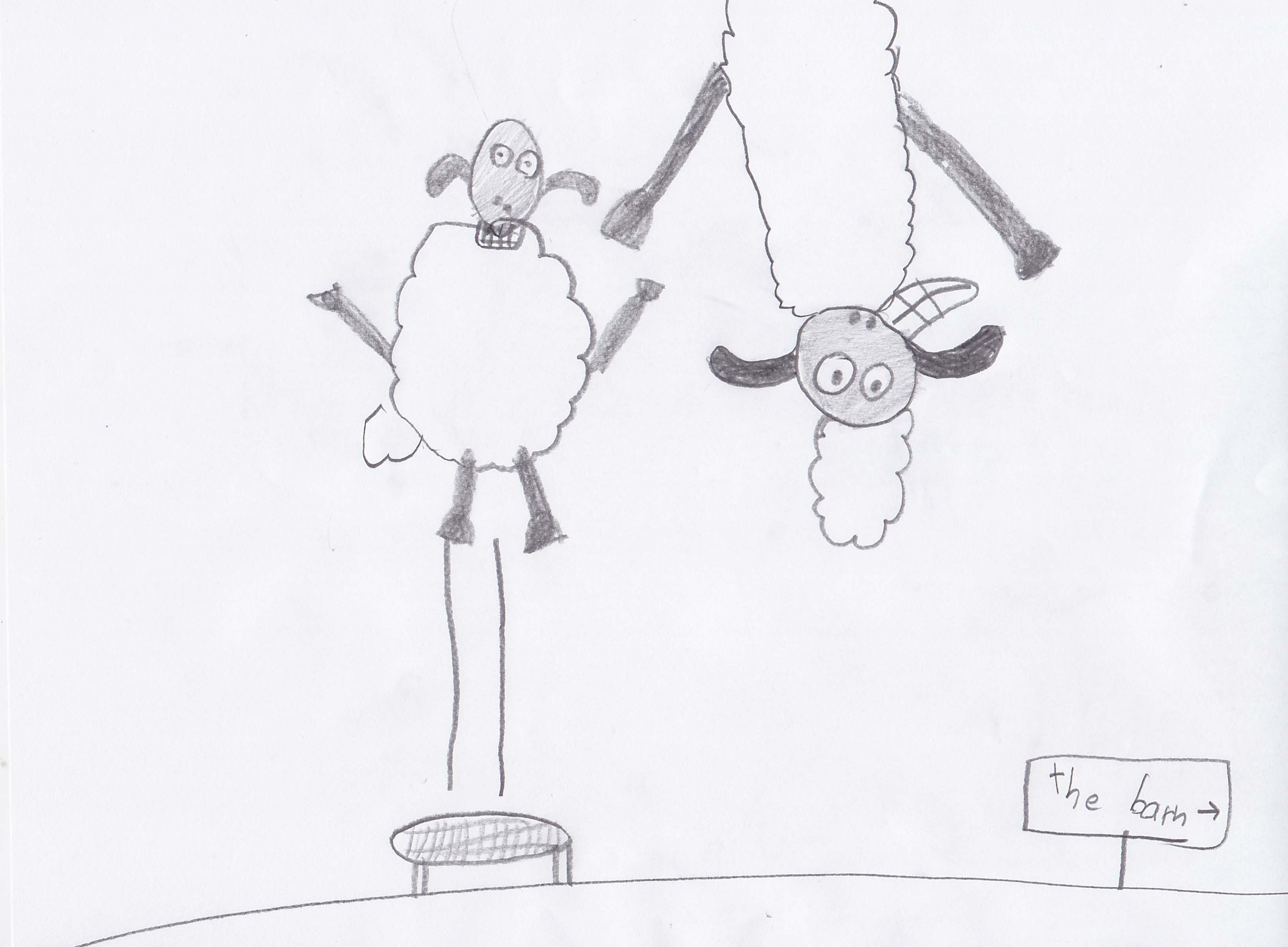 3264x2400 Trampoline Jumping Shaun The Sheep - Trampoline Sketch