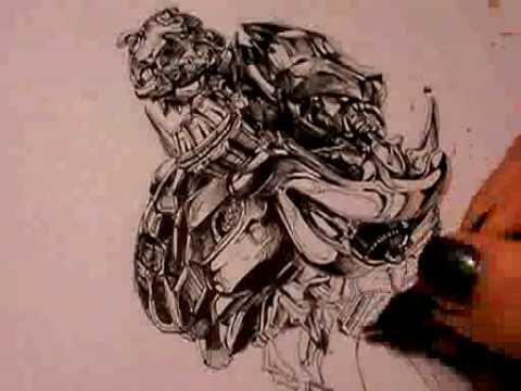 480x360 Drawing Bumblebee From Transformers - Transformers Bumblebee Sketch