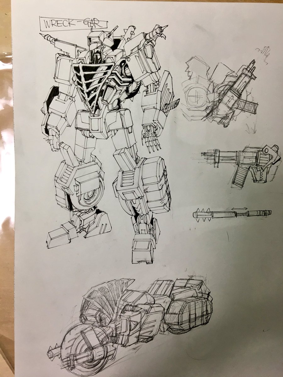 900x1200 Transformers Optimus Prime Wreck Gar Unused Design Sketch - Transformers Optimus Prime Sketch