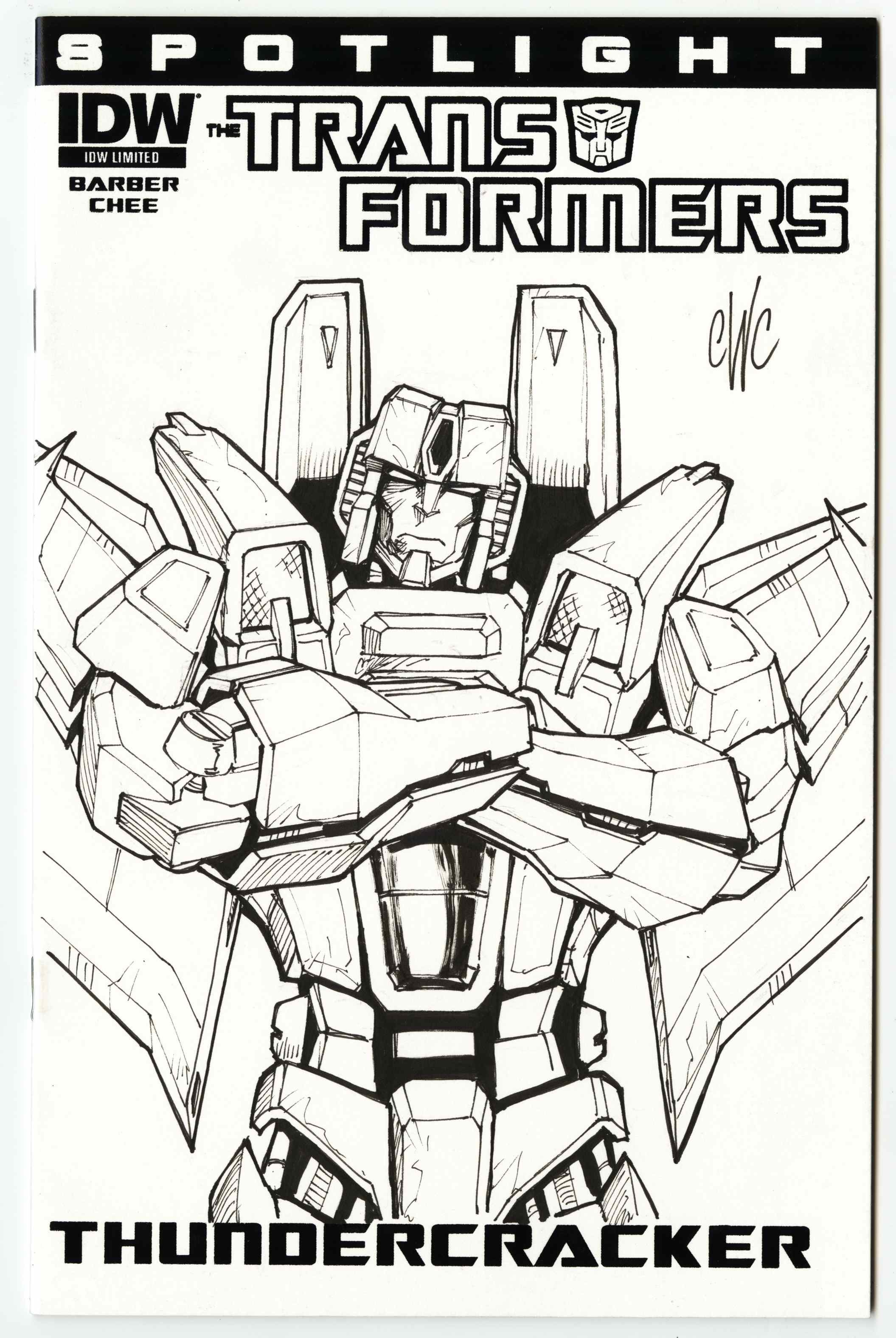 2111x3150 Transformers Spotlight Thundercracker Limited Edition Sketch - Transformers Sketch
