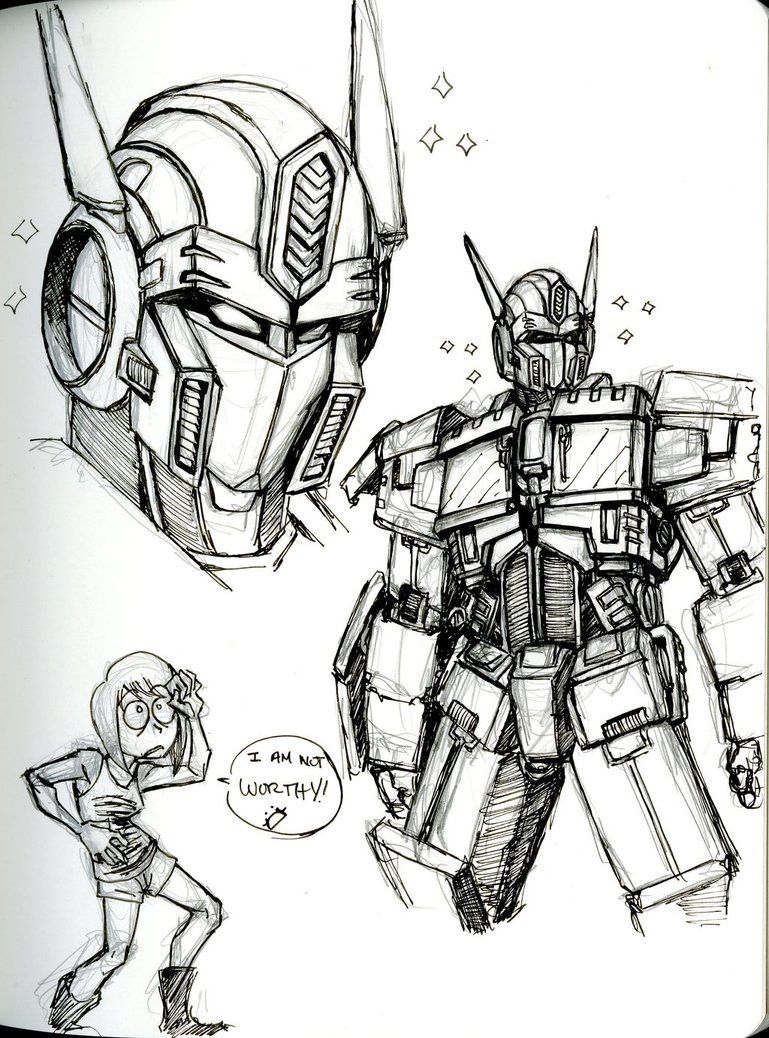 769x1038 Transformers Sketches Optimus Prime - Transformers Sketch