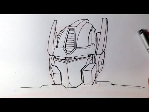 480x360 How To Draw Optimus Prime From Transformers - Transformers Sketch