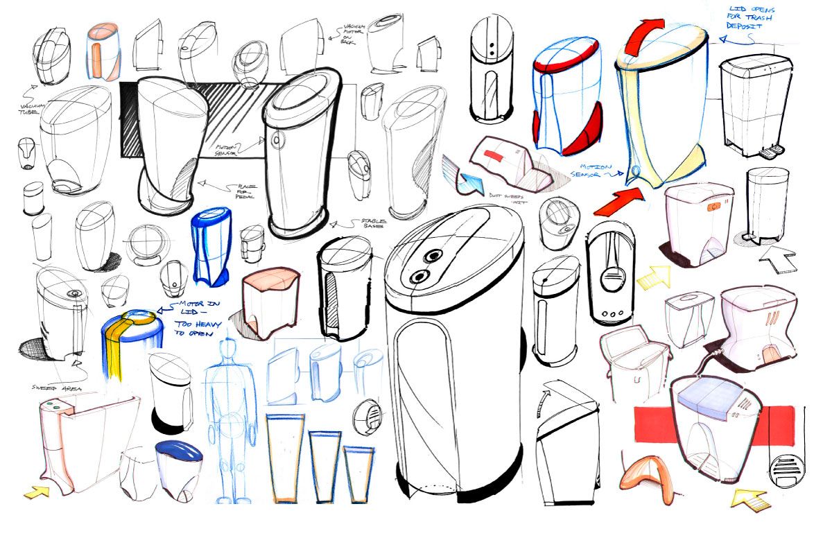 1200x776 Pin By Sunny Wong On Sketch Design, Sketches And - Trash Can Sketch