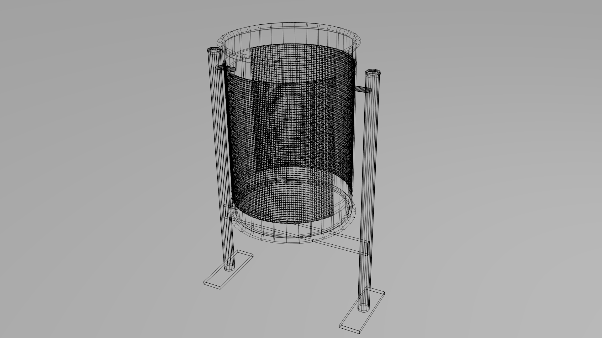 1920x1080 3d City Trash Can Cgtrader - Trash Can Sketch