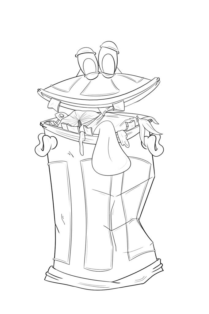 682x1024 Adolfo Juarez - Trash Can Sketch