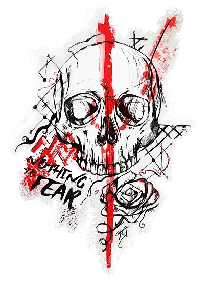 413x550 Skull Trash Polka Posters By Fer3407xzhtvz8 Redbubble - Trash Polka Sketch