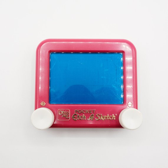 570x570 Vintage Pocket Toys Etch A Sketch Ohio Art Original Vintage Etsy - Travel Etch A Sketch