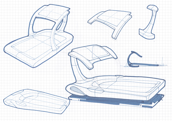 600x424 Treadmill Sketches On Behance - Treadmill Sketch
