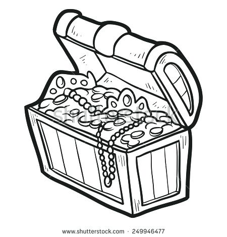 450x470 Treasure Chest Pictures To Color Treasure Chest A Sketch Drawing - Treasure Chest Sketch