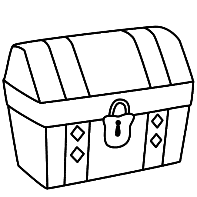 650x650 Collection Of Free Chast Clipart Easy Treasure. Download On Ubisafe - Treasure Chest Sketch
