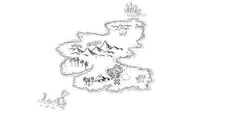 455x240 Search Photos Treasure Map - Treasure Map Sketch