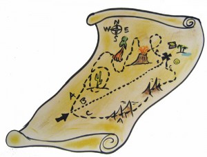 300x228 Treasure Map Sketch Small Barefoot Baroness - Treasure Map Sketch