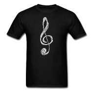 190x190 Treble Clef Sketch Cool Music By Kwg2200 Spreadshirt - Treble Clef Sketch