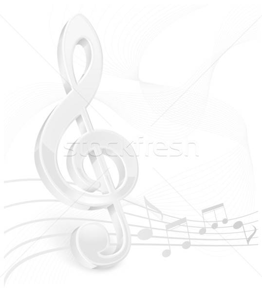 538x600 Treble Clef Stock Photos, Stock Images And Vectors Stockfresh - Treble Clef Sketch