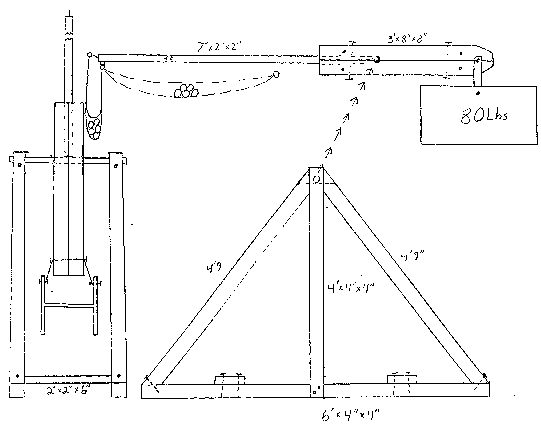 541x425 Making A Trebuchet - Trebuchet Sketch