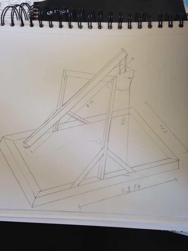 600x800 Trebuchet Sketch - Trebuchet Sketch