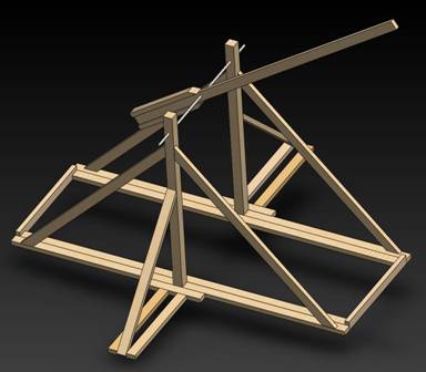 384x336 Trebuchets And Tambourines Olin College - Trebuchet Sketch