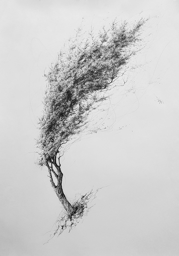 700x1000 Tree No.5 - Tree Art Sketch