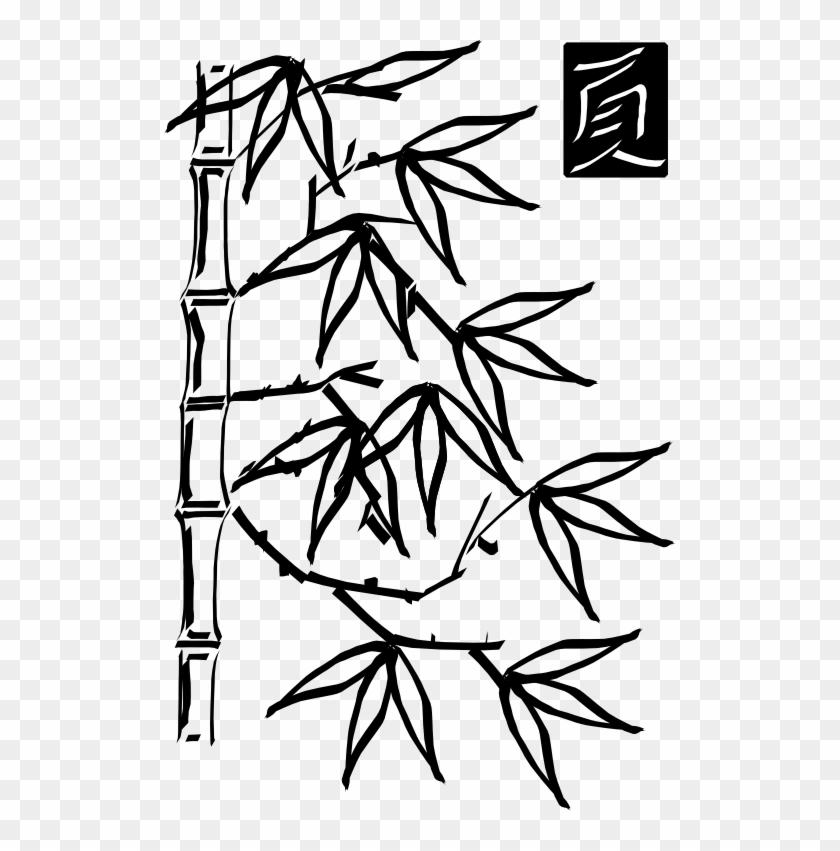 840x851 Bamboo Tree Outline Sketch - Tree Outline Sketch