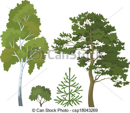 450x392 Forest Tree Sketches Clipart - Tree Sketch Clip Art