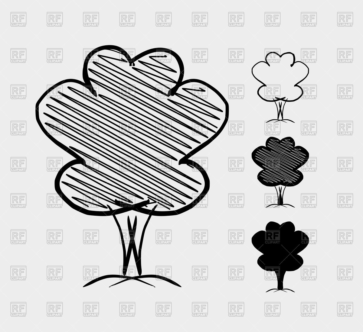 1200x1099 Tree Sketch On Grey Background Vector Image Vector Artwork Of - Tree Sketch Clip Art