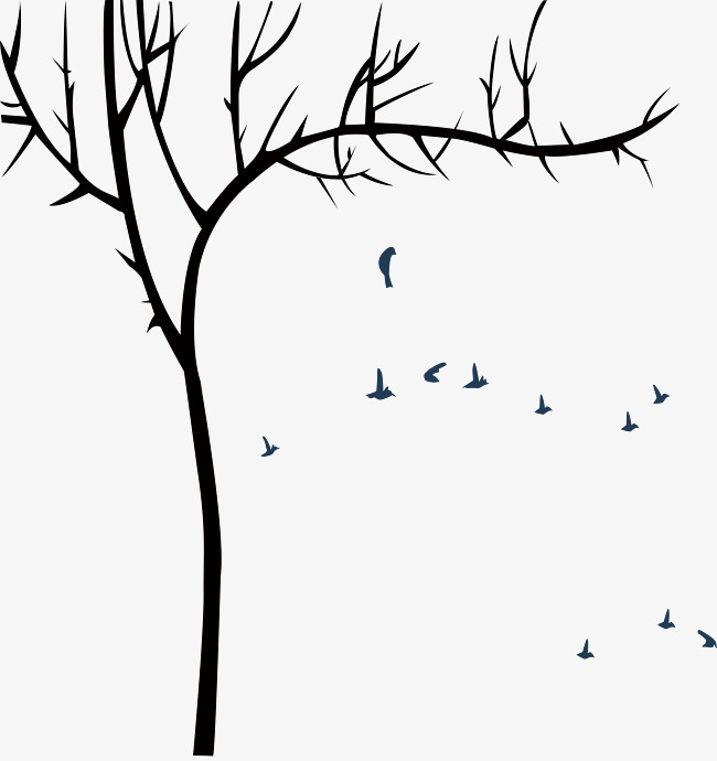 650x690 Trees Silhouette, Tree, Sketch, Bird Png Image And Clipart For - Tree Sketch Clip Art