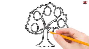 300x168 Family Tree Sketch Kid Drawing Pictures - Tree Sketch Easy