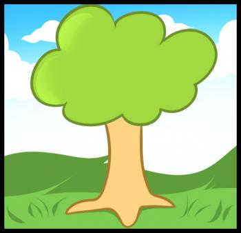 350x338 How To Draw How To Draw A Tree For Kids - Tree Sketch For Kids